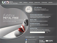 Tablet Screenshot of laboratoriodeprotese.com.br